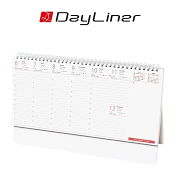 Asztali naptár Club 320 x 150 mm, fehér lapokkal Club álló Dayliner 2026.