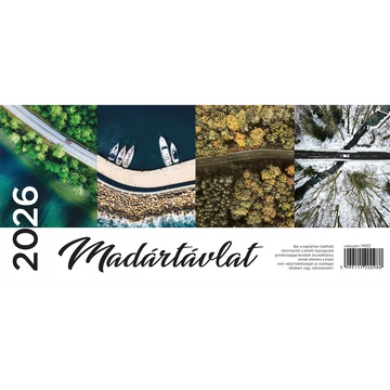 Asztali naptár képes, 325mmx155mm, álló tartóval 2026.