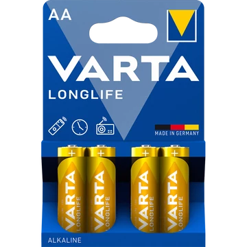 Elem AA ceruza LR06 Longlife 4 db/csomag, Varta