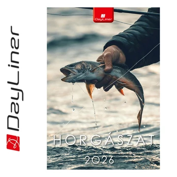 Falinaptár képes 230 x 330 mm, fehér lapokkal Horgászat Dayliner 2026.