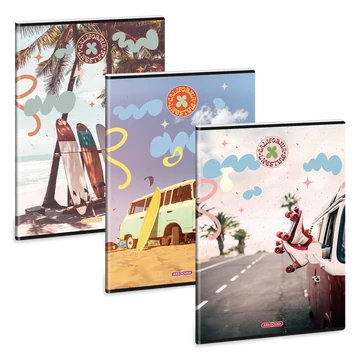 Füzet iskolai A4, 40lap, vonalas Ars Una CALIFORNIA LIFESTYLE 10db/csomag