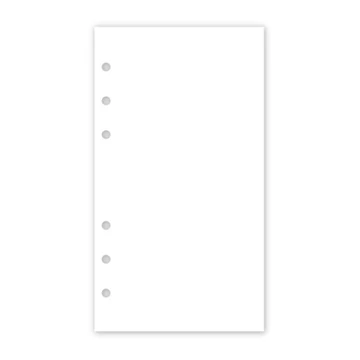 Gyűrűs kalendárium utántöltő csomag  2/410 fehér papíros üres jegyzet M mérethez Realsystem