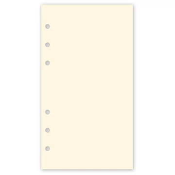 Gyűrűs kalendárium utántöltő csomag  2/510 sárga papíros üres jegyzet M mérethez Realsystem