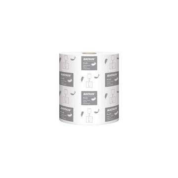 Kéztörlő 2 rétegű tekercses átmérő: 19 cm 6 tekercs/karton Plus M2 Katrin_2658 hófehér