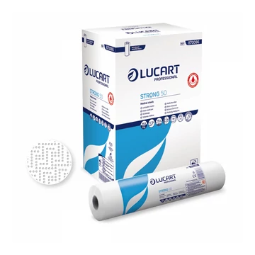 Orvosi papírlepedő 2 réteg 100 % cellulóz 50 m 50 x 37 cm lap 6 tek/karton Strong Lucart_870086
