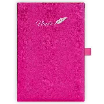 Tárgyalási napló Chameleon A5 napló, fehér lapokkal pink Dayliner 2026.
