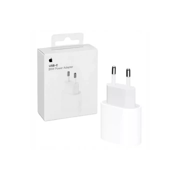 Töltő hálózati APPLE Type-C aljzat (20W, PD gyorstöltő, MU7V2ZM/A utód) fehér