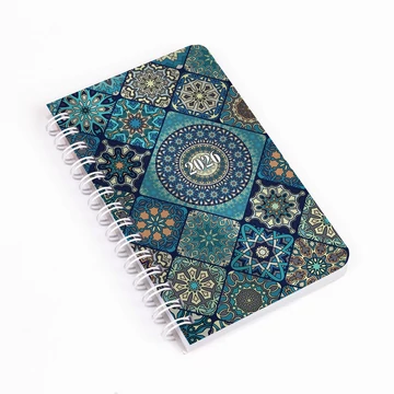 Zsebnaptár spirálozott SP3 mini heti fehér lapokkal mozaik Realsystem 2026.