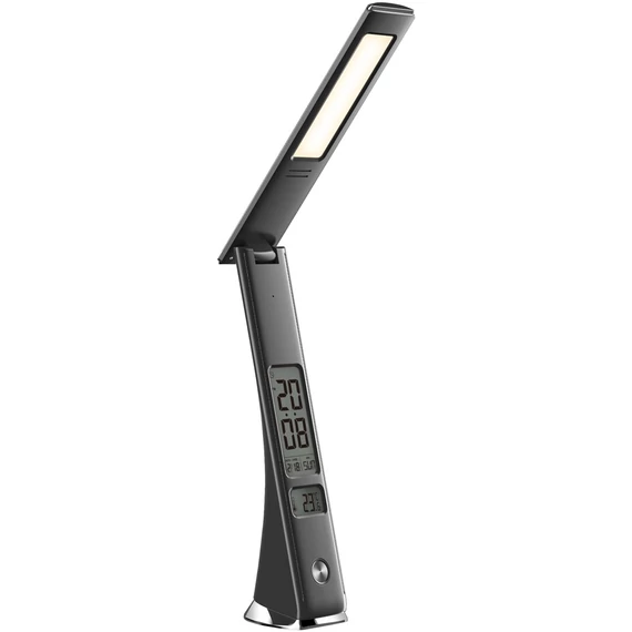 Asztali LED lámpa, Claude, kijelzős, 5W, 5000K, AVIDE, fekete