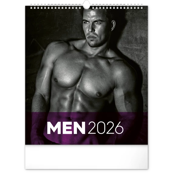 Falinaptár képes  300x340mm Men Realsystem 2026.