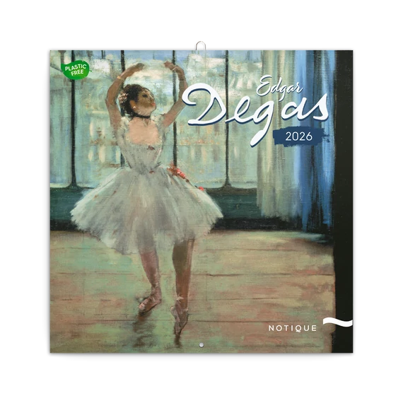 Falinaptár képes lemeznaptár 300x300mm, Edgar Degas Realsystem 2026.