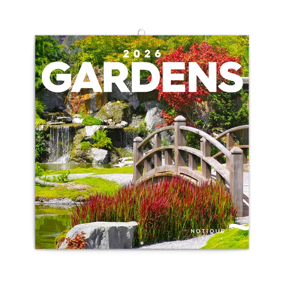 Falinaptár képes lemeznaptár 300x300mm, Gardens Realsystem 2026.