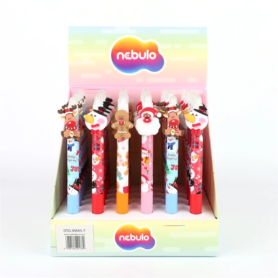 Golyóstoll karácsonyi állatkák 36 db/display Nebulo