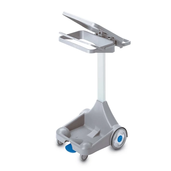 Hulladékgyűjtő kocsi fedeles pedállal 120 literes