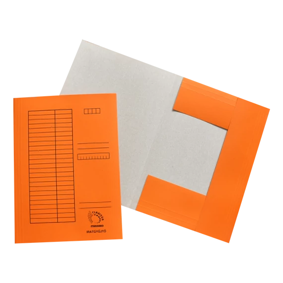Iratgyűjtő, pólyás dosszié A4, 230g. karton ,Bluering®, narancs