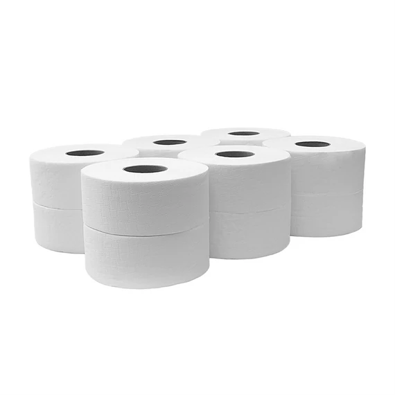 Toalettpapír 2 rétegű közületi átmérő: 19 cm 100 % cellulóz 105 m 12 tekercs/karton Bluering® hófehér_219C105