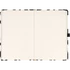 Keménytáblás notesz krémszínű lapokkal leszorító gumiszalaggal Fox 130x210mm, Presco