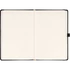 Keménytáblás notesz vonalas krémszínű lapokkal leszorító gumiszalaggal Black 130x210mm, Presco
